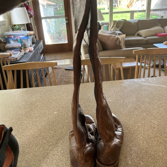 John Fluevog Tall brown leather boots - Picture 4 of 4